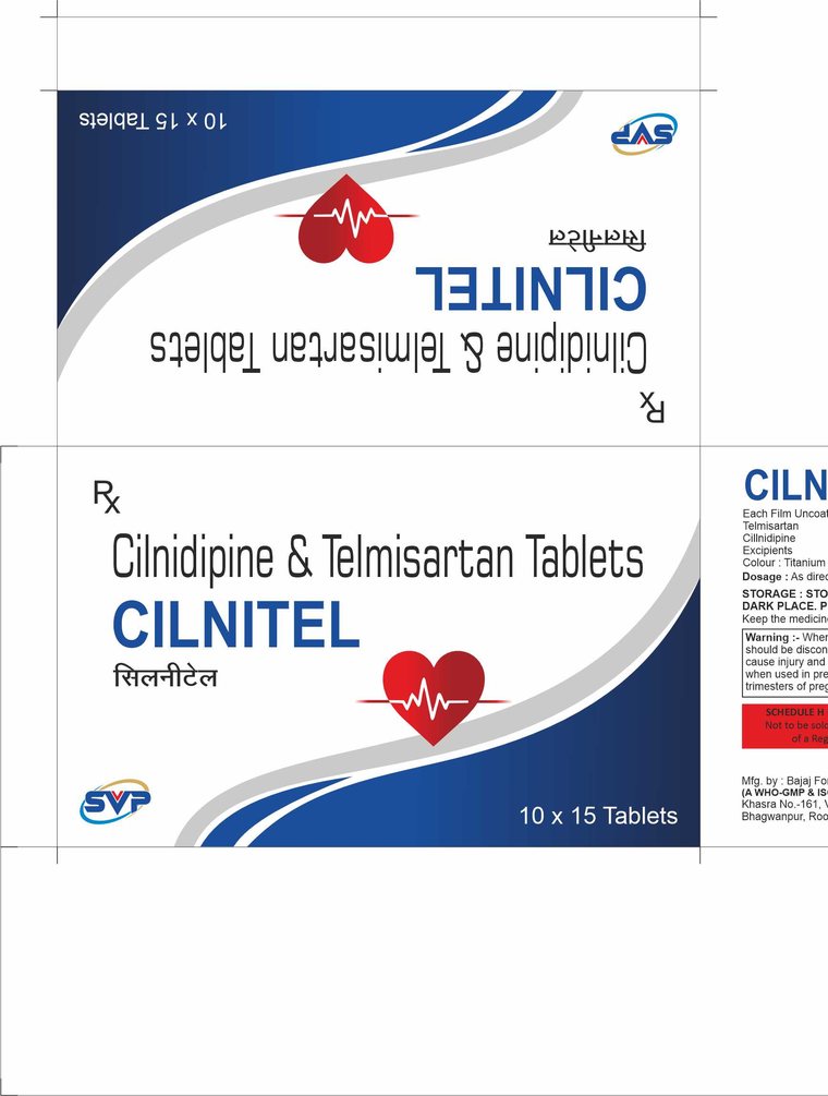CILNITEL tablets carton